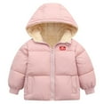 thumbnail image 1 of Baby Kids Winter Coat Puffer Down Jacket Windproof Winter Jacket Fleece Lined Warm Hooded Outwear for Boys Girls 2-6T, 1 of 9