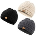 thumbnail image 1 of REDESS Baby Kids Winter Warm Hats, Infant Toddler Children Beanie Knit Cap Girls Boys-3 Pack, 1 of 6