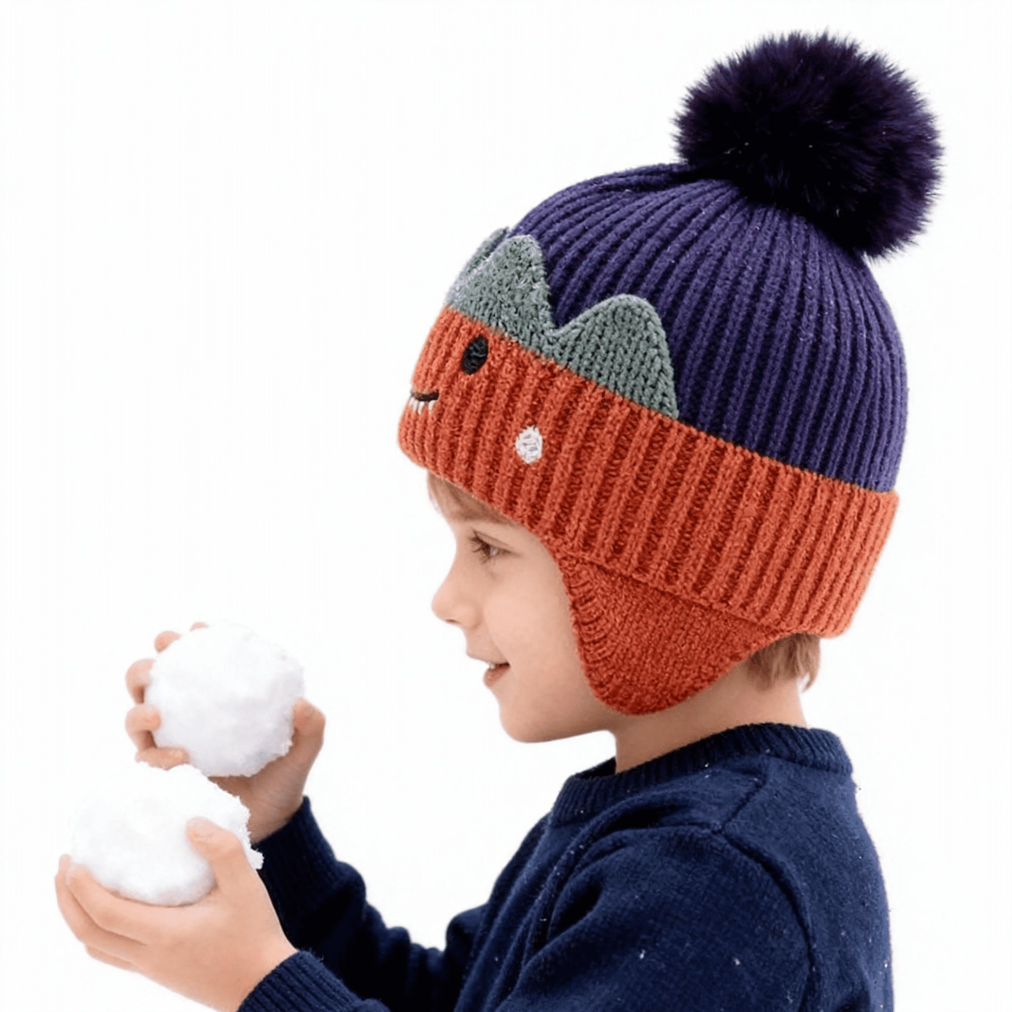 Baby Kids Winter Warm Hats, Infant Toddler Children Pom Pom Beanie Knit Cap Girls Boys