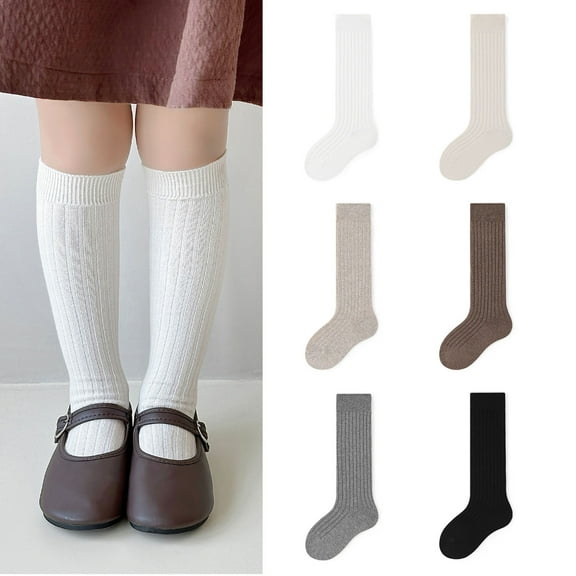 Baby Knee High Sock Toddler Girl Dress Socks Baby Knit Stocking Cotton Infant Girls Socks