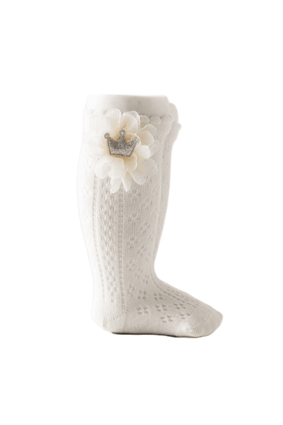 Baby Knee High Socks Girls Bow Ruffled Tube Socks Toddlers Infant School Uniform Leggings Long Stockings