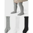 thumbnail image 1 of Baby Knee High Socks - Infant to Toddler, Cotton Ruffle Socks, Warm Girls & Boys Long Stockings, 3-5 Pairs, 1 of 4