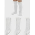 thumbnail image 1 of Baby Knee High Socks - Infant to Toddler, Cotton Ruffle Socks, Warm Girls & Boys Long Stockings, 3-5 Pairs, 1 of 4