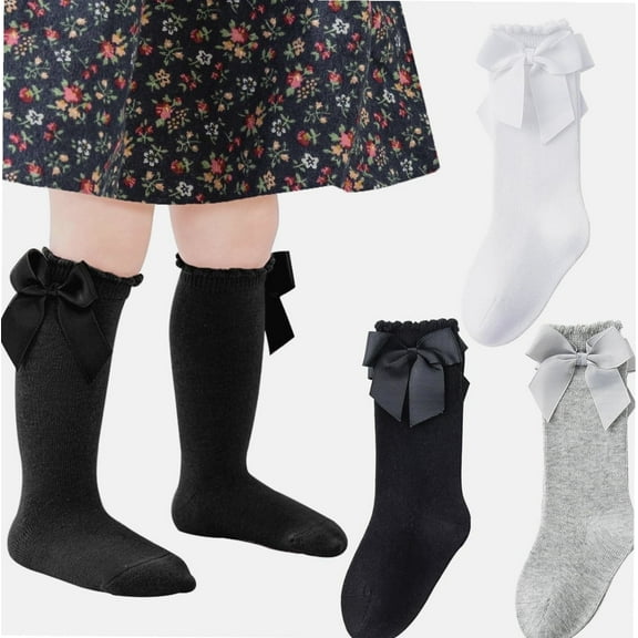 Baby Knee High Socks Newborn Infant Toddler Kids Socks Girls Uniform Leggings Dress Sock Long Cotton Stockings