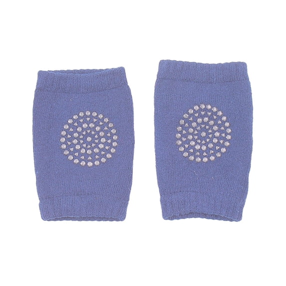 Baby Knee Pads 1 Pair, Cotton Blend with Silicone, Non-, Soft, 8 Colors, for 8 Months-3 Years, Crawling/Walking Protection