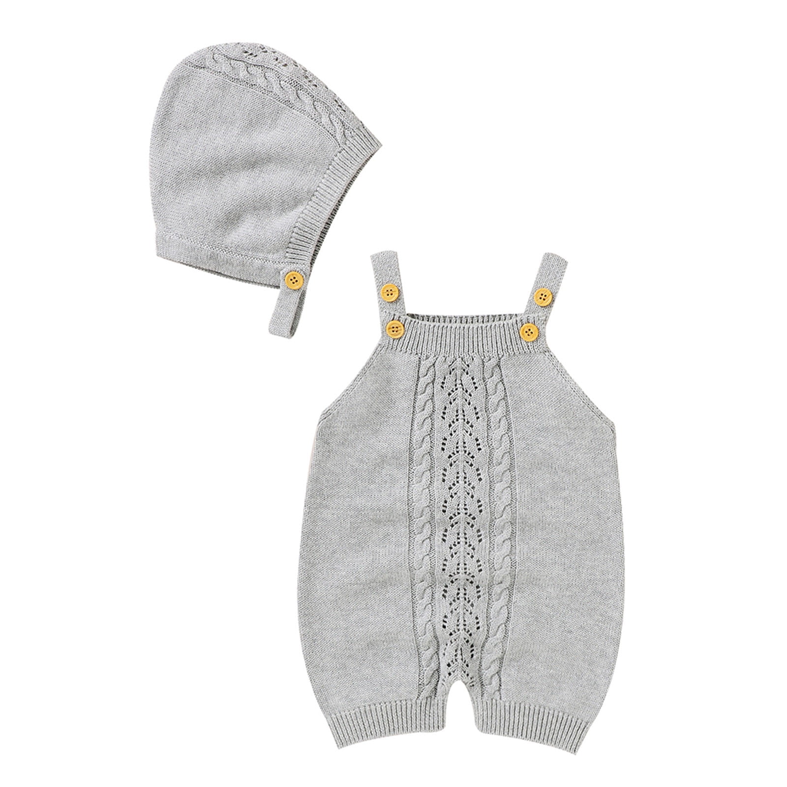 Baby Knit Romper Cotton Sleeveless Boy Girl Sweater Clothes Jumpsuit 1