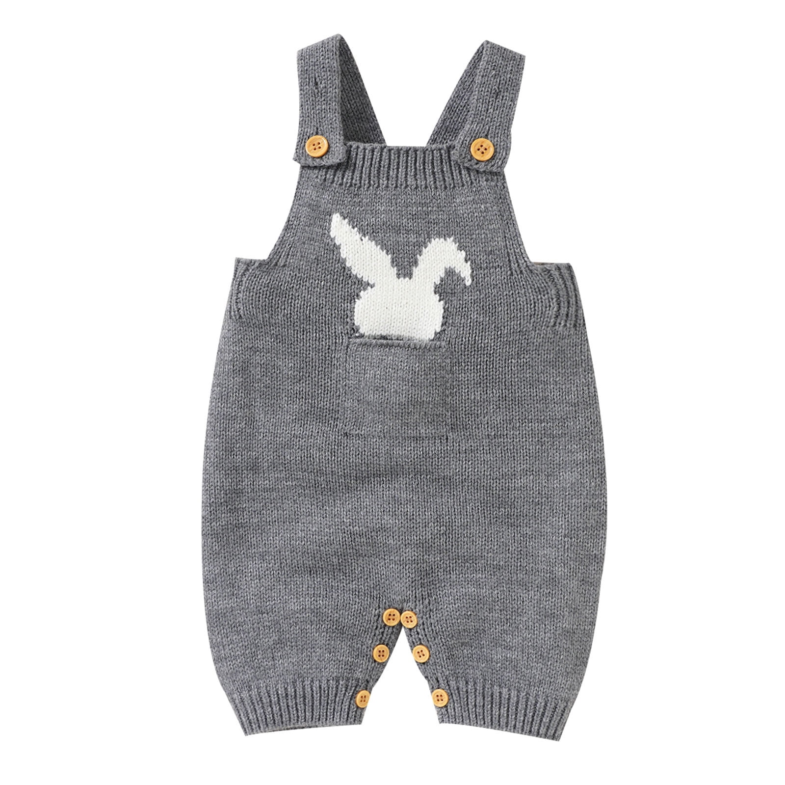 Baby Knit Romper Cotton Sleeveless Strap Boy Girl Pattern Sweater