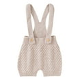 Baby Knit Suspender Romper Cotton Sleeveless Boy Girl Solid Sweater
