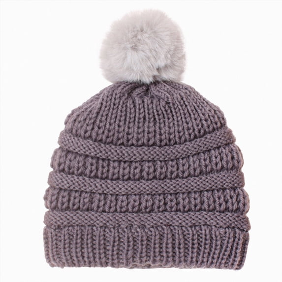 Baby Knitted Beaniess Winter Warm Knit Cap Solid Cute Hat Classic Outdoor Baby Beanies Hat