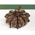 thumbnail image 1 of 7 Inch Baby Krishna Ritual Box with Lids Brass Handmade Temple Container, 1 of 1