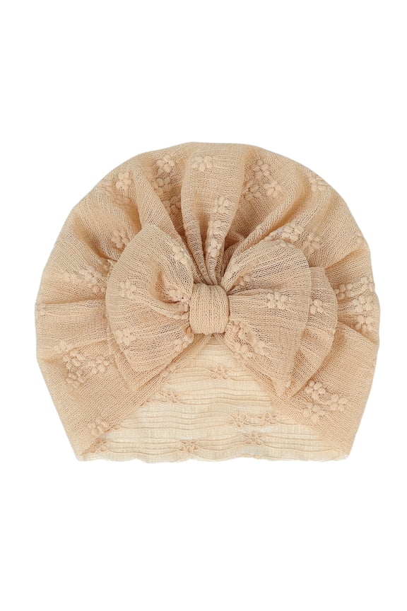 Baby Lace Hat Baby Turban Baby Girls Hospital Hat Infant Toddler Kid Hat Big Hair Bow Head Wrap Gift