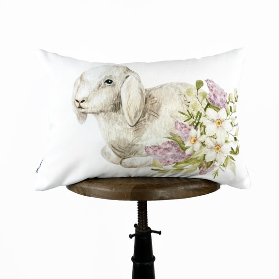 Baby Lamb Lying Down | Spring Decorations | Spring Home Décor | Farmhouse Easter | Spring Outdoor Throw Pillows | Easter Gift | UniikPillows