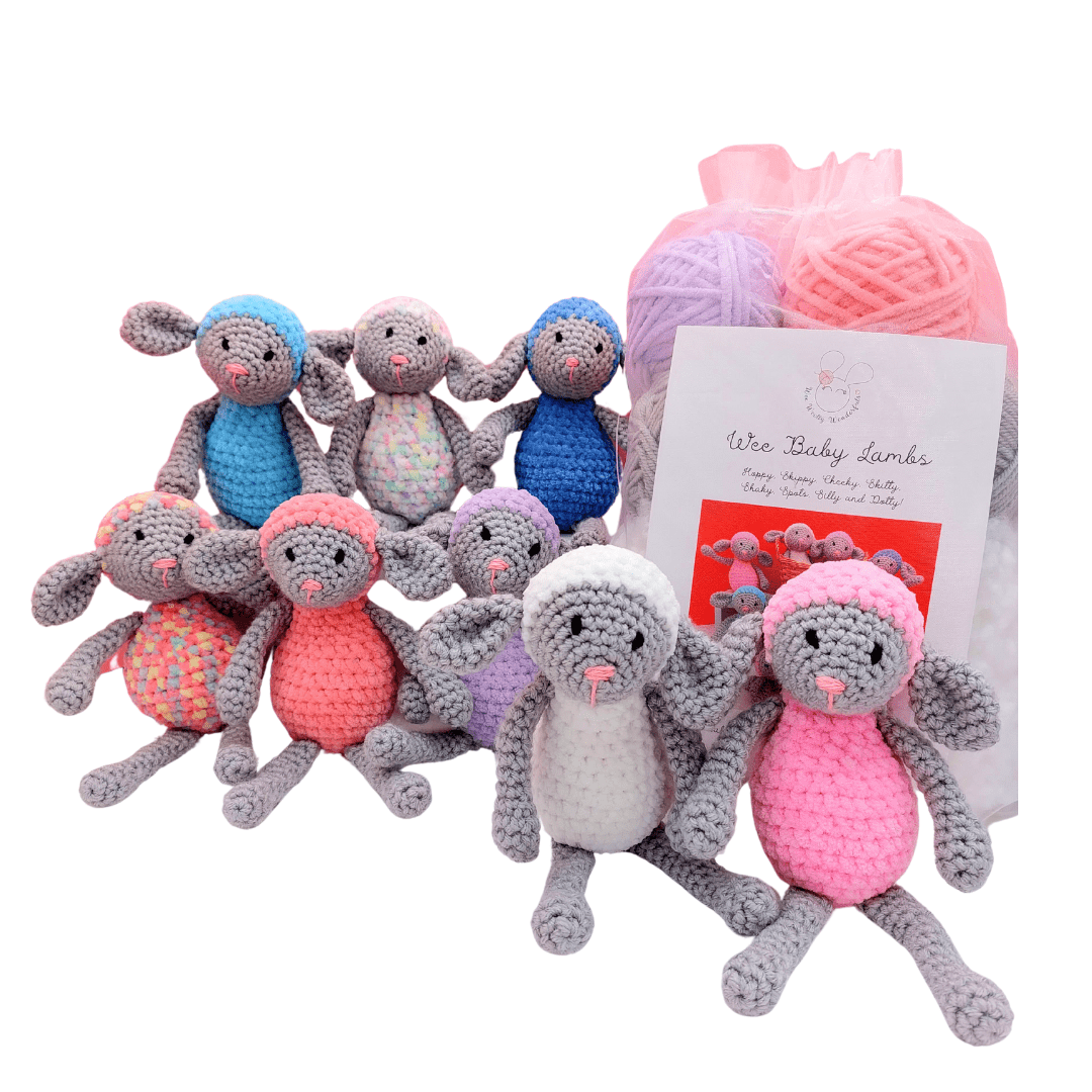 Baby Lambs Mini Crochet Kit
