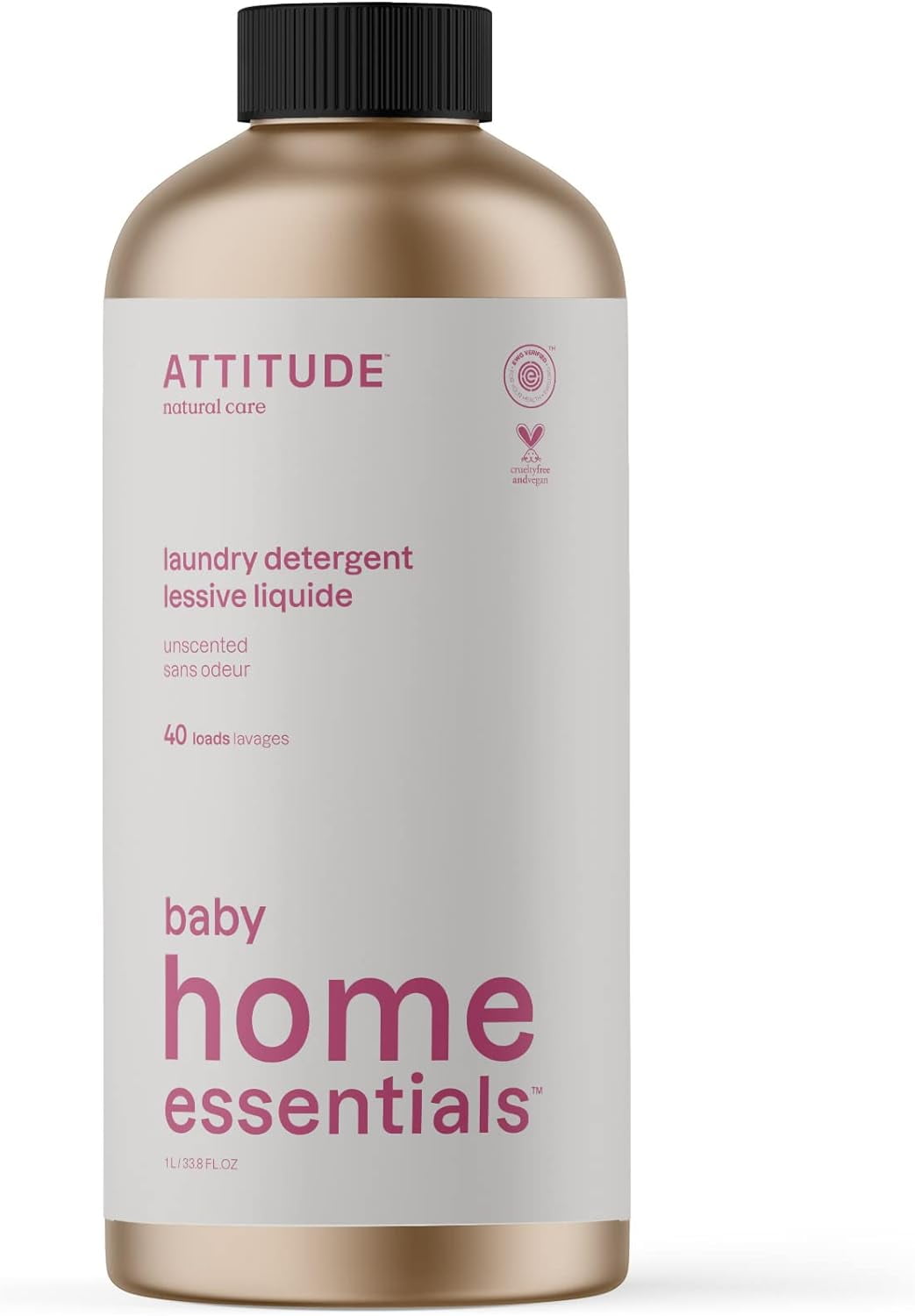 Baby Laundry Detergent Liquid, EWG Verified, Safe for Baby Clothes, Infant, Newborn, Vegan