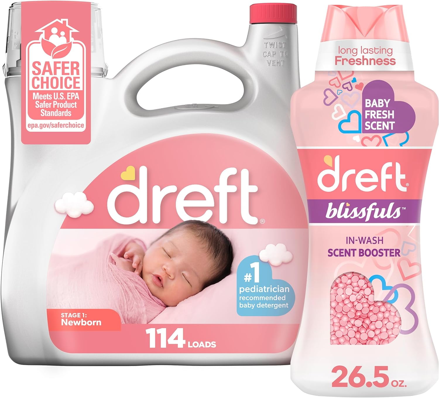 Baby Laundry Gift Set of Stage 1 Newborn Baby Liquid Laundry Detergent