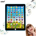 thumbnail image 1 of Baby Learning Tablet Educational Mini Pads Toys Touch Learn Toddler Tablet for ABC Numbers Words Gift for Boys Girls Aged 1-6 Year Old Kids Blue, 1 of 10
