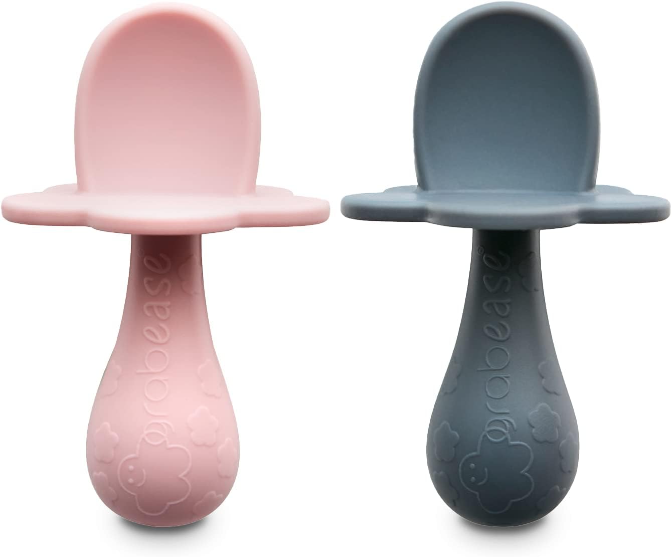 BabyLed Weaning Silicone Spoon Set Safe 100 FoodGrade Ideal for