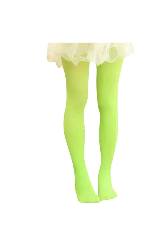 Baby Leggings Stocking Toddler Girl Socks Tights Dance Botton Long Pants Soft Cute Full Length Pants Overalls Socks Green 9 Years