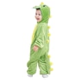 thumbnail image 1 of Baby Leopard Fleece Jumpsuit Toddler Funny Halloween Animal Onesie Infant Boys Girls Cute Plush One Piece Hooded Outfit, 1 of 9