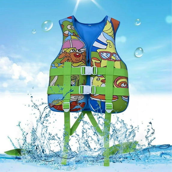 Baby Life Jacket Kids Floaties Boys Girls Swim Float Jacket Buoyancy Swimwear Outdoor Swimming Life Jacket For Children,Green