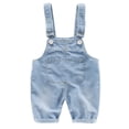 thumbnail image 1 of Baby & Little Boys/girls Water Washed Ripped Soft Denim Overalls, 1 of 6
