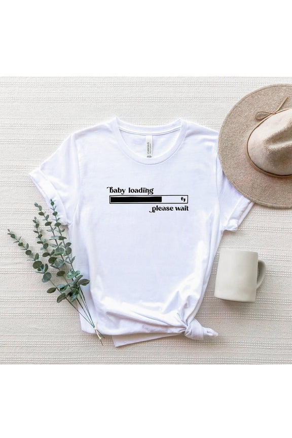 Baby Loading Please Wait Pregnancy Shirt, Pregnancy Announcement T-Shirt, Pregnant Shirt, New Mom Tee, Mom To Be T-Shirt, Mom Shirt All Size S-5XL