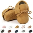 thumbnail image 1 of Baby Loafers Boys Girls Infant Shoes Soft Sole Tassels Moccasins Anti-Slip Crib Shoes, 1 of 6