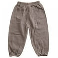 thumbnail image 1 of Baby Long Bloomers Soft Slub Cotton Harem Pants for Boys Girls 1-5T, 1 of 6