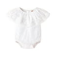 thumbnail image 1 of Baby Long Jumpsuits Toddler Baby Girls Summer Solid Color Sleeveless Breathable Romper New Casual Winter Jumpsuits White 100, 1 of 1