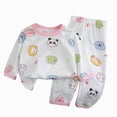 thumbnail image 1 of Baby Long Sleeve Pajama Sets, Toddler Boys Girls 2-Piece Sleepwear Loungewear Homewear for 0 6 12 18 24 M 1t 2t 3t 4t 5t 6t Pajamas Dailywear Set,2-3 Years, 1 of 4