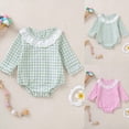 thumbnail image 1 of Baby Long Sleeved Bodysuit Fall Winter Clothes Toddler Casual Comfortable 6-12 Months 12-24 Months Baby Light Green,3-6 Months, 1 of 9
