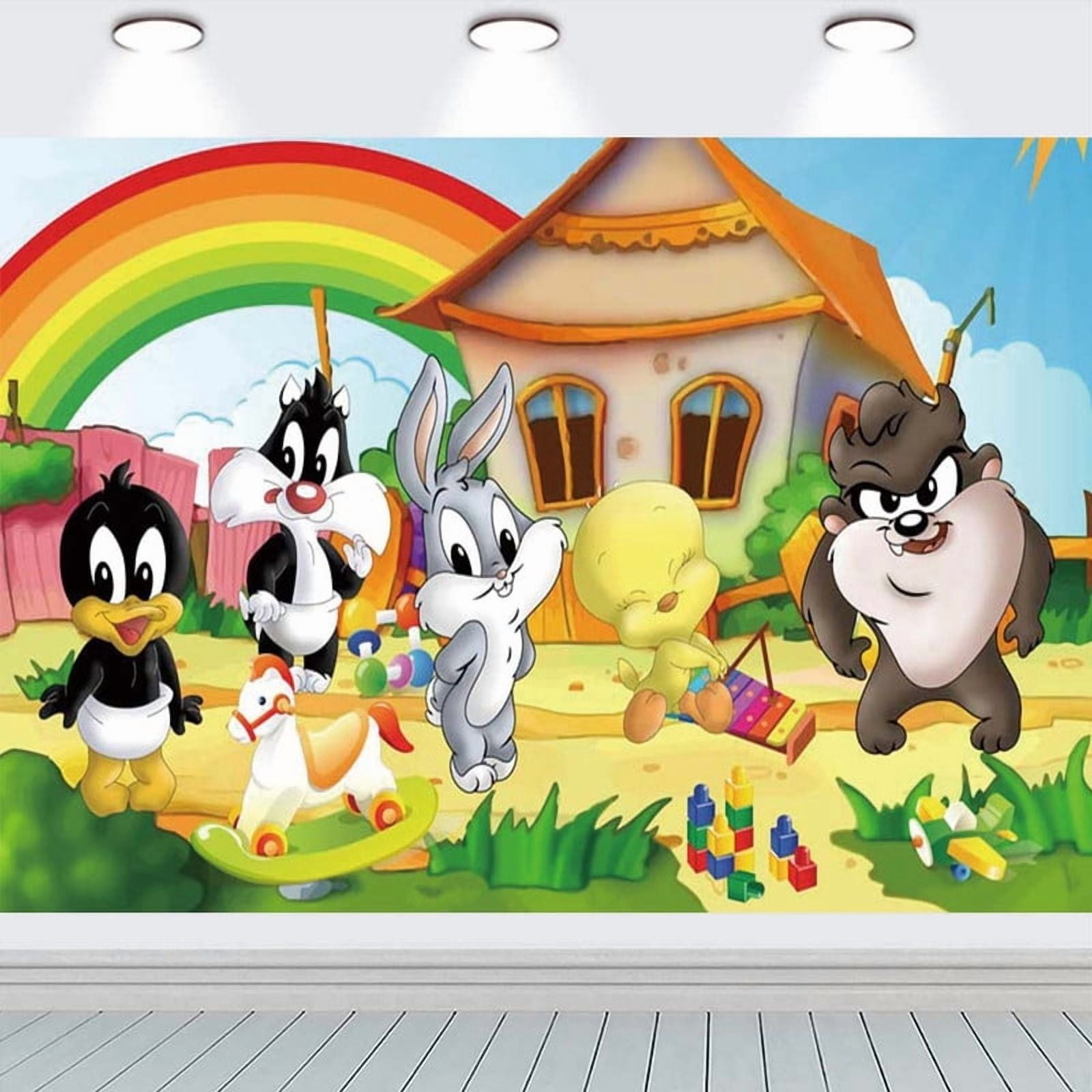 Baby Looney Tunes Party Supplies Backdrop Banner Poster Birthday