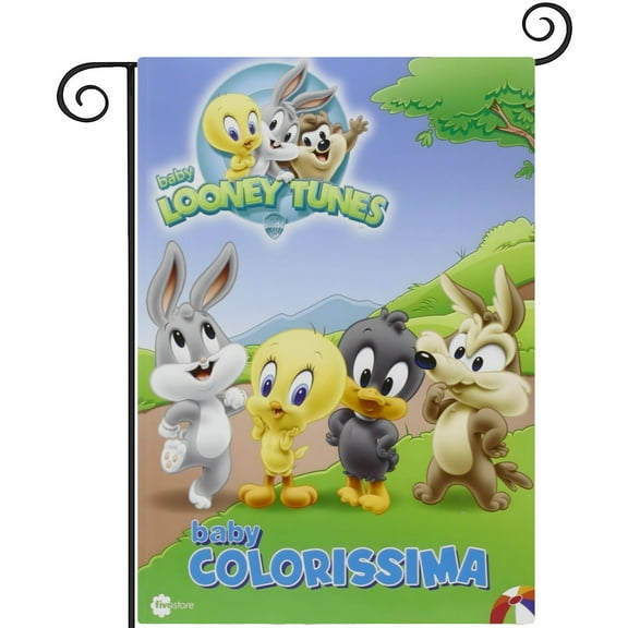 Baby Looney Tunes-themed Garden Flag. Perfect gift for fans, friends, and family members, and suitable for outdoor activities, party decorations11''x18''