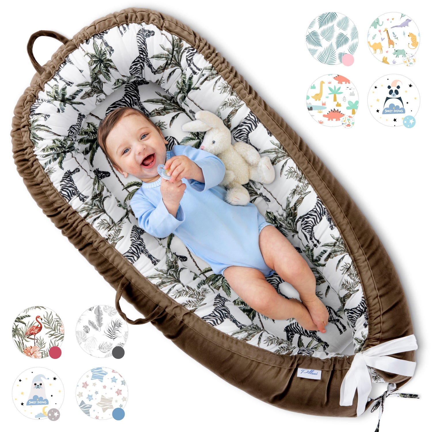 Baby Lounger Pillow - Newborn Lounger for 0-12 Months, Breathable