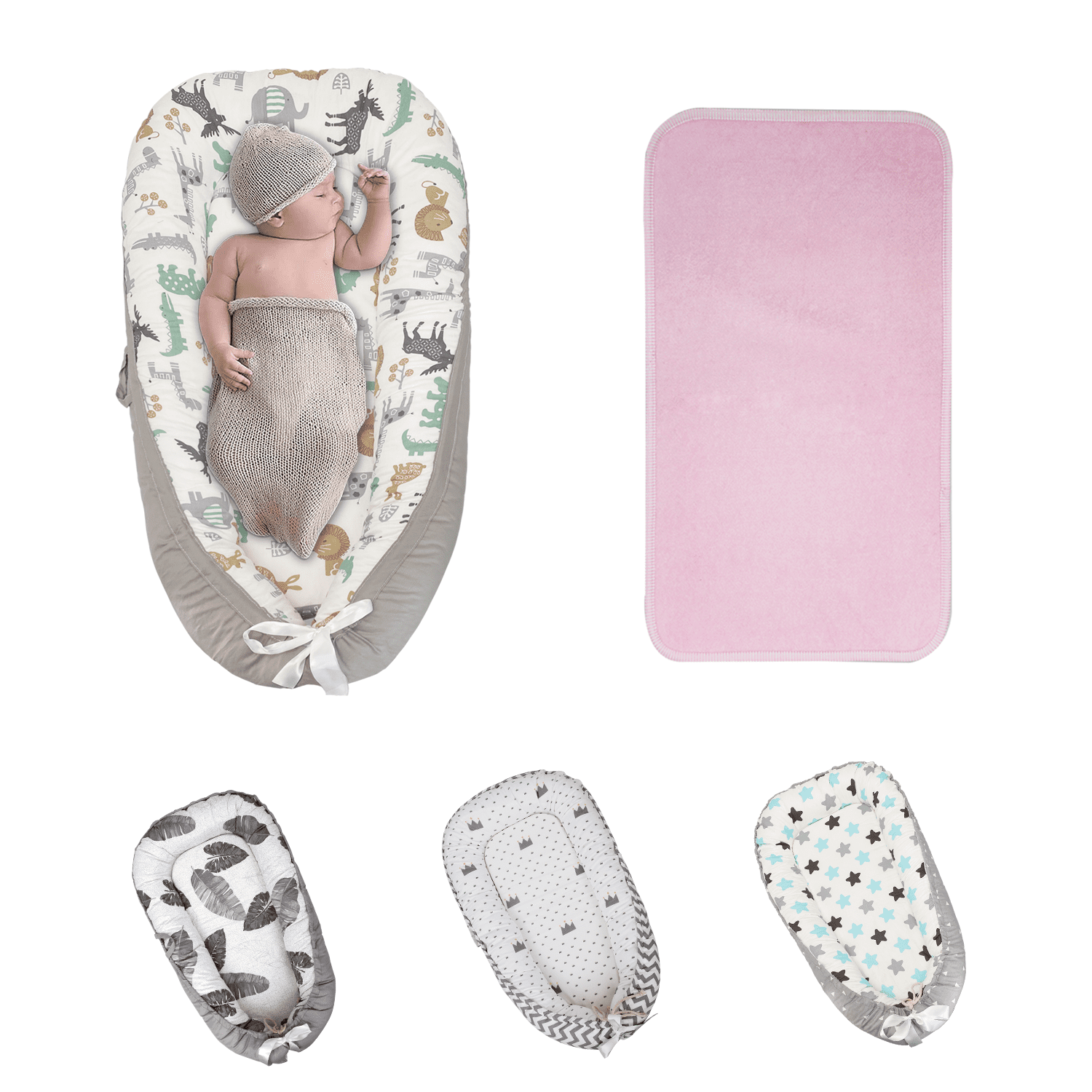 Baby Lounger Pillow Newborn Lounger for 018 Months, Breathable