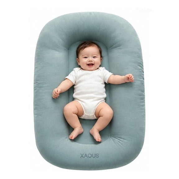 Baby Lounger for Newborn, Soft Care Cushion, Portable Support Pillow, Lightweight Nursery Cushion for Feeding, Bonding and Daily Care