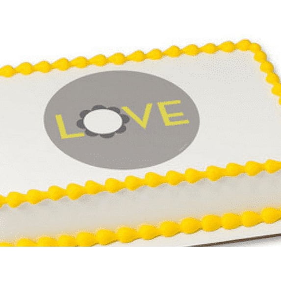 Baby Love Edible Extra Large 8 x 10 Cake Decoration Topper Image