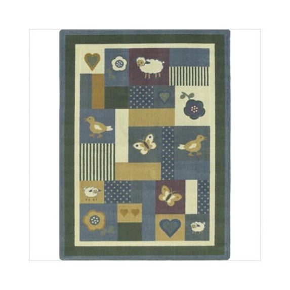 Baby Love Soft 3 ft.10 in. x 5 ft.4 in. WearOn Nylon Machine Tufted- Cut Pile Just for Kids Rug