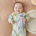 thumbnail image 1 of Baby Lovey Security Blanket with Animal Head â Soft Plush Comfort Toy for & Toddlers â 10 Inch Bunny, Elephant & Giraffe Designs â Soothes & Calms for Sleep, 1 of 3
