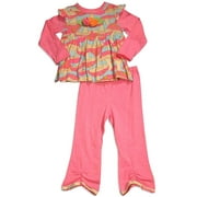 Baby Lulu - Baby Girls Long Sleeve Jill Mushroom Pant Set 30358-6Months (Jill Set Mushroom)