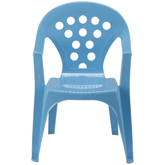 Baby Lulu Children's Plastic Stacking Chair - Blue - Made in Italy