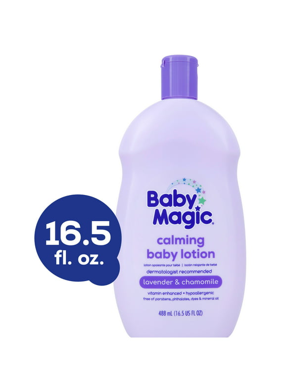 Baby Magic Calming Body Lotion, Lullaby Scent, Lavender & Chamomile, 16.5 fl oz (Pack of 1)