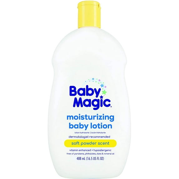 Baby Magic Moisturizing Baby Lotion, Soft Powder Scent, Hypoallergenic, 16.5 oz.