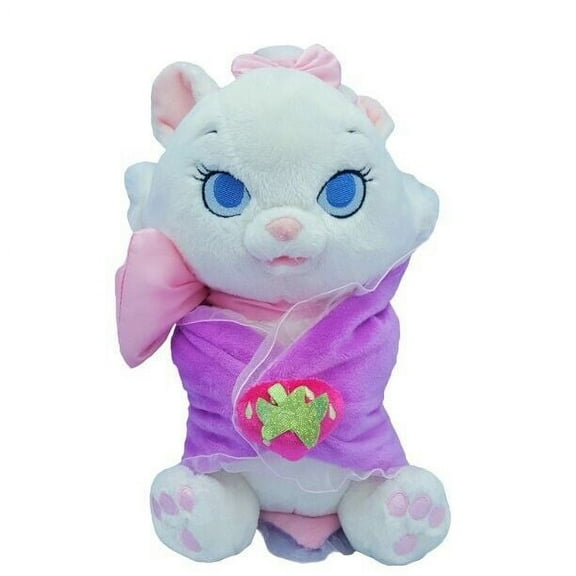 Baby Marie Cat in Blanket Plush Doll 11" Disney Parks Aristocats Soft Animal NEW