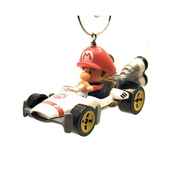 Baby Mario B-Dasher Mario Kart Car Christmas Ornament 1:64