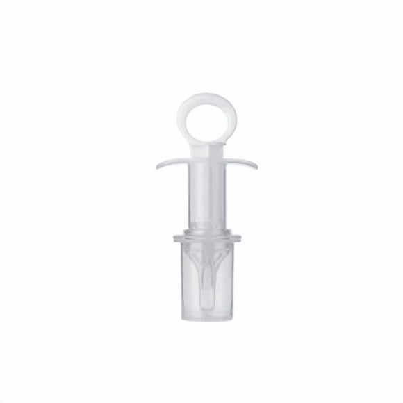Baby Medicine Dispenser Pacifier Spout Plastic Medicine Dosing Syringe-Clear