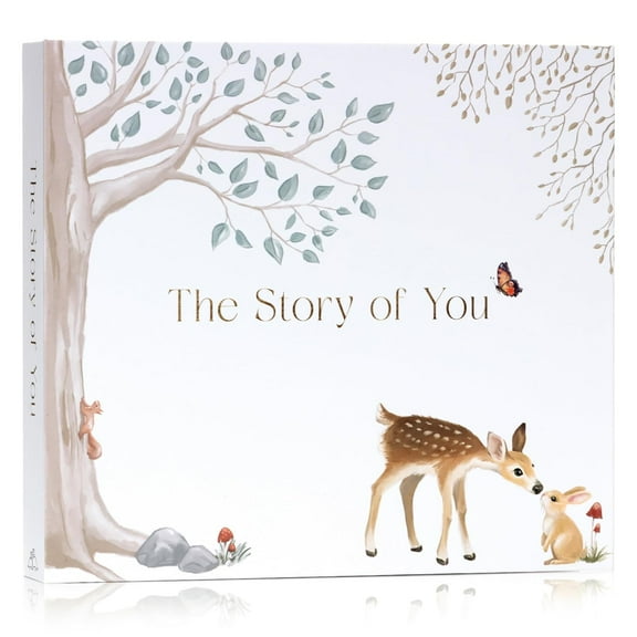 Baby Memory Book for Boy or Girl - First 5 Year Keepsake Album from Pregnancy to Age Five - Baby Book to Record Baby's Milestones and Photos - 1st Gender Neutral Photo Books for Newborn Babies