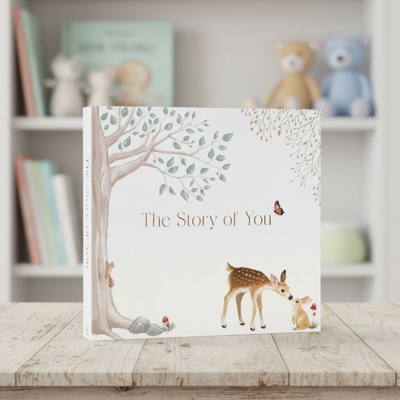 Baby Memory Book for Boy or Girl - First 5 Year Keepsake Album from Pregnancy to Age Five - Baby Book to Record Baby's Milestones and Photos - 1st Gender Neutral Photo Books for Newborn Babies