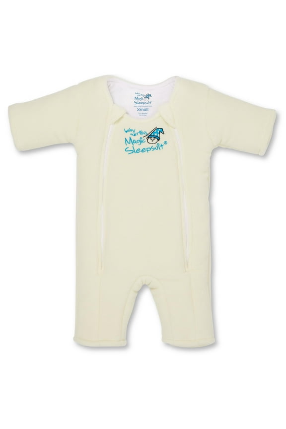 Microfleece Baby Transition Swaddle - Sleep Suit - Infants 3-6 Months and 6-9 Months Cream