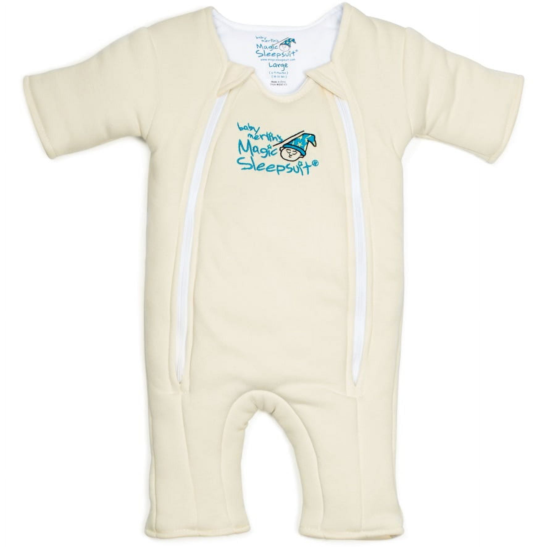 Baby Merlin s Magic Sleepsuit Infant Swaddle Transition Product Cotton Cream 3 6 Months Unisex
